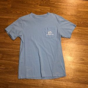 southern tide light blue tee